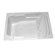 American Acrylic 71.5" x 48" Whirlpool and Air Massage Arm-Rest Bath Tub