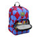Peace Frogs Day Trippin Backpack in Berry Argyle Print
