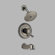 Delta Lockwood Monitor Scald-Guard Tub and Shower with Volume Control in Aged Pewter