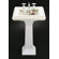 Kohler Crimson Topaz Design on Memoirs Pedestal Bathroom Sink