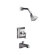 Kohler Memoirs Rite-Temp Pressure-balancing Bath and Shower Faucet Trim with Stately Design and Lever Handle