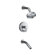 Kohler Stillness Thermostatic Rite-Temp Pressure-Balancing Bath and Shower Faucet