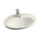 Kohler Serif Self Rimming Bathroom Sink with Single Hole Faucet Drilling
