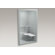 Kohler Freewill Barrier-Free Shower Stall with Brushed Stainless Steel Grab Bars and Seat at Left