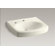 Kohler Pinoir Bathroom Sink Basin with Single Faucet Hole and Left-Hand Soap/Lotion Dispenser