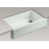 Kohler Whitehaven Self-Trimming 35.69" x 21.56" x 9.63" Under-Mount Single-Bowl Sink with Tall Apron