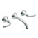 Moen Icon Wall Mounted Bathroom Faucet with Double Handles