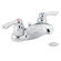 Moen Chateau Centerset Bathroom Faucet with Cold and Hot Handles