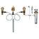 Moen Monticello Inspirations Widespread Bathroom Faucet with Double Lever Handles