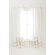 Pine Cone Hill Ruched Linen Window Panel in White / Platinum
