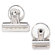 Sparco Products Bulldog Clip, Magnetic Back, Size 2, 2-1/4"W, 1/2"Cap, 12/BX, SR