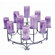 Minuteman International Williamsburg Iron Spandrels Hearth Candelabra