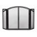 Minuteman International 4 Panel Wrought Iron Fireplace Screen