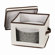Household Essentials Storage and Organization Dinner Plate Chest Canvas with Trim