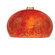 WAC Lighting Komal Pendant Glass Shade in Red