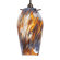 WAC Lighting Solstice Flexrail1 Pendant in Dark Bronze with Purple Glass