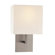 George Kovacs by Minka 11.5" Wall Sconce in Brushed Nickel with White Fabric Shade