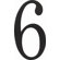 Atlas Homewares 6" The Traditionalist House Numbers