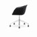 Arper Mid-Back Leather Duna Upholstered Task Chair with Gas Lift