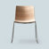 Arper Catifa 46 Side Chair with Wood Seat