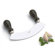 Paderno World Cuisine 10'' Stainless Steel Two Handled Mezzaluna