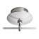 LBL Lighting Monorail 277V Electronic Direct Single Feed Surface Transformer in Satin Nickel