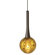 LBL Lighting Crystal Ball 1 Light Mini Pendant