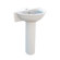 Elizabethan Classics English Turn Single Hole Corner Pedestal Sink