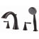 Price Pfister Saxton Double Handle Hand shower Roman Tub Faucet with Trim