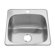 American Standard Single Hole Stainless Steel Drop-In 20.13" x 20.56" Single Bowl Utility Sink