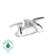 American Standard Copeland Centerset Bathroom Sink Faucet with Double Lever Handles