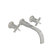American Standard Berwick Wall Mounted Bathroom Faucet with Double Cross Handles