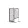 American Standard Prestige Framed Hinged Shower Door with 90% Return Panel