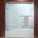 American Standard Euro Frameless Bypass Tub Door with Rain Glass
