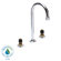 American Standard Heritage Widespread Bathroom Faucet Less Handles