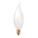 Bulbrite Industries 32mm 25W Incandescent Flame Tip Chandelier Bulb in Frost