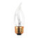 Bulbrite Industries 25W Incandescent Flame Tip Chandelier Bulb with E26 Base in Clear
