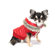 Hip Doggie Split Dog Hood Jacket in Red