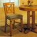 Alpine Furniture Santa Fe 3 Piece Bar Table Set in Caramel Oak