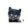 lava Black Persian Cat Pillow