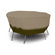 Classic Accessories Villa Round Patio Table And Chair Set Cover In Birch and Walnut