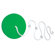 Gorilla Playsets Disc Swing in Green
