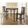 Crosley Three Piece Pub Dining Set with Turned Leg Table and Shield Back Barstools in Vintage Mahogany