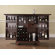 Crosley LaFayette Expandable Bar Cabinet in Vintage Mahogany