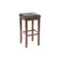 Crosley Upholstered Square Seat 29" Barstool in Vintage Mahogany
