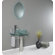 Fresca Attrazione Modern Glass Bathroom Vanity with Frosted Edge Mirror