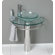 Fresca Attrazione Modern Glass Bathroom Vanity with Frosted Edge Mirror