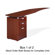 Rudnick 20" H x 72" W Left Curved Desk Return