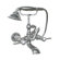 Jado Savina Double Handle Deck Mount Clawfoot Tub Faucet Trim Lever Handle