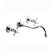 Jado Victorian Wall Mounted Bathroom Faucet Set with Double Cross Handles